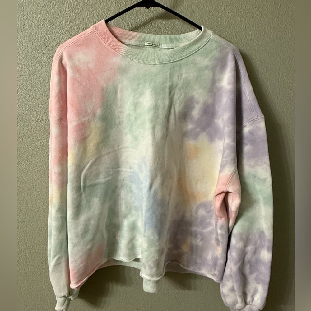 abercrombie & fitch tie dye crew sweatshirt XL